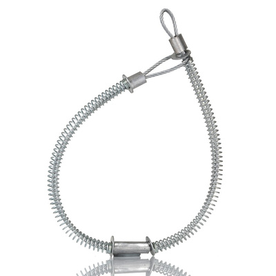 RS PRO 540mm Long Galvanised Steel Hose Whipcheck, 1/2in Hose Size Compatibility