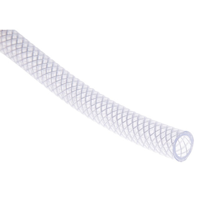 RS PRO Hose Pipe, PVC, 12.5mm ID, 17.5mm OD, Clear, 25m