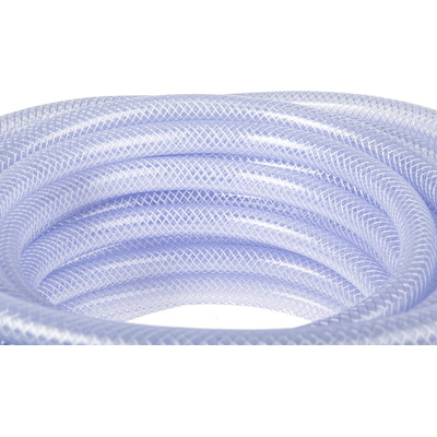 RS PRO Hose Pipe, PVC, 12.5mm ID, 17.5mm OD, Clear, 25m