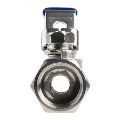 RS PRO Stainless Steel Reduced Bore, 2 Way, Ball Valve, BSP 1/2in, 68bar Operating Pressure