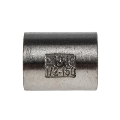RS PRO Stainless Steel Pipe Fitting Socket, Female G 1/2in x Female G 1/2in