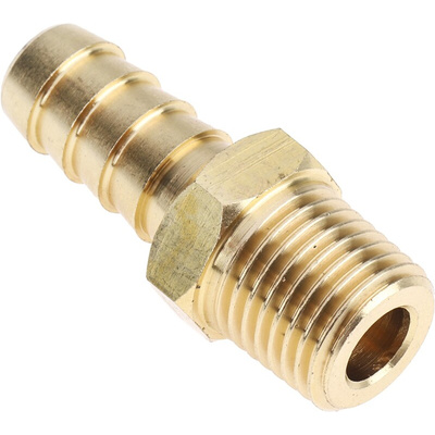 RS PRO Hose Connector Hose Tail Adaptor, G 1/4in 3/8in ID