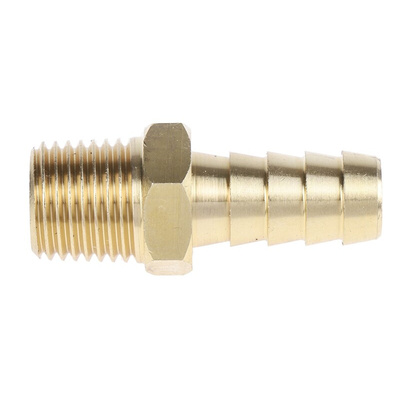RS PRO Hose Connector Hose Tail Adaptor, G 1/4in 3/8in ID