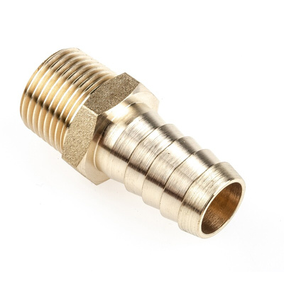 RS PRO Hose Connector Hose Tail Adaptor, G 3/8in 1/2in ID