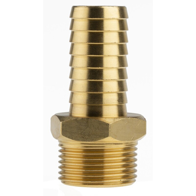 RS PRO Hose Connector Hose Tail Adaptor, G 3/4in 3/4in ID