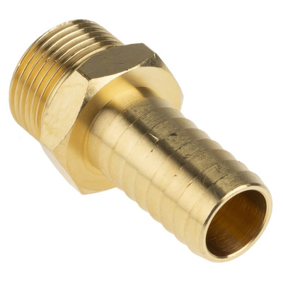 RS PRO Hose Connector Hose Tail Adaptor, G 3/4in 3/4in ID