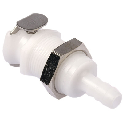 Colder Products Hose Connector, Straight Hose Tail Coupling 1/4in ID, 8.3 bar
