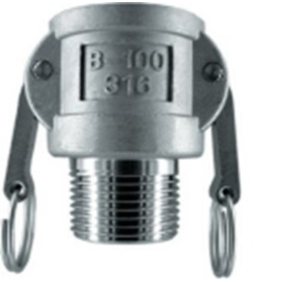 RS PRO Hose Connector, Straight Cam & Groove Coupling, BSPT 1in 1in ID, 17 bar