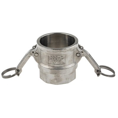RS PRO Hose Connector, Straight Camlock Coupling, G 2in 2in ID, 17 bar