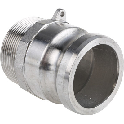 RS PRO Hose Connector, Straight Camlock Adaptor, R 2in 2in ID, 17 bar