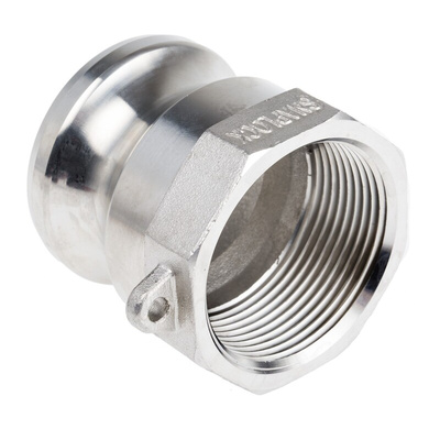 RS PRO Hose Connector, Straight Camlock Adaptor, BSPT 1-1/2in 1-1/2in ID, 17 bar