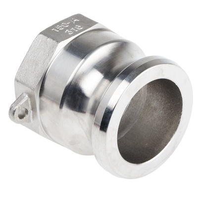 RS PRO Hose Connector, Straight Camlock Adaptor, BSPT 1-1/2in 1-1/2in ID, 17 bar
