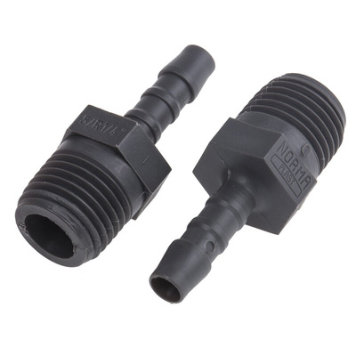 RS PRO Hose Connector, Straight Hose Tail Adaptor, BSP 1/4in 5mm ID