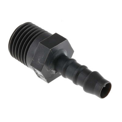 RS PRO Hose Connector, Straight Hose Tail Adaptor, BSP 1/4in 6mm ID