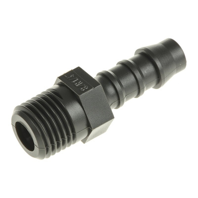 RS PRO Hose Connector, Straight Hose Tail Adaptor, BSP 1/4in 8mm ID