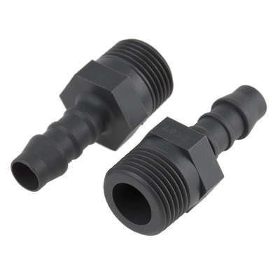 RS PRO Hose Connector, Straight Hose Tail Adaptor, BSP 3/8in 8mm ID