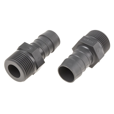 RS PRO Hose Connector, Straight Hose Tail Adaptor, BSP 3/4in 19mm ID