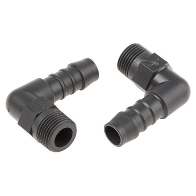 RS PRO Hose Connector, Elbow Hose Tail Adaptor, BSP 3/8in 12mm ID