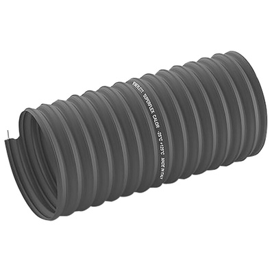 Contitech Black TPE Reinforced Flexible Ducting, 5m, 76mm Bend Radius