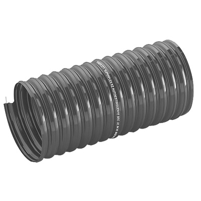 Contitech Black PVC Reinforced Flexible Ducting, 5m, 63mm Bend Radius