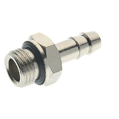 RS PRO Hose Connector Hose Tail Adaptor, BSPP 1/4in 12mm ID, 5 MPa, 50 bar