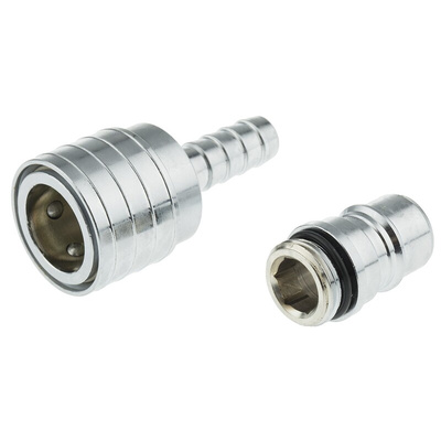 Nito Hose Connector, Straight Coupling Set, BSP 1/2in 1/2in ID, 25 bar