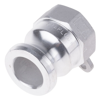 RS PRO Hose Connector, Straight Cam & Groove Adaptor, BSP 1in 1in ID, 17 bar
