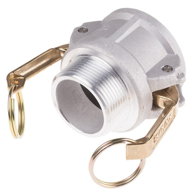 RS PRO Hose Connector, Straight Cam & Groove Coupling, BSP 1-1/2in 1-1/2in ID, 17 bar