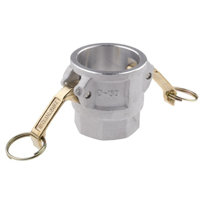RS PRO Hose Connector, Straight Cam & Groove Coupling, BSPT 1-1/2in 1-1/2in ID, 17 bar