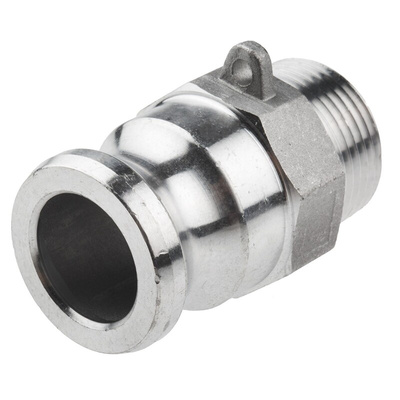 RS PRO Hose Connector, Straight Cam & Groove Adaptor, BSP 1in 1in ID, 17 bar