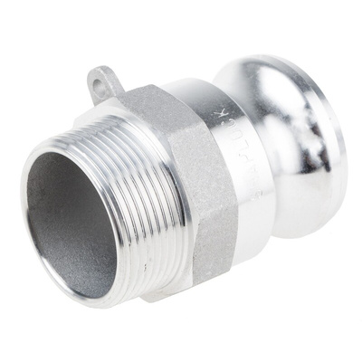 RS PRO Hose Connector, Straight Cam & Groove Adaptor, BSP 1-1/2in 1-1/2in ID, 17 bar