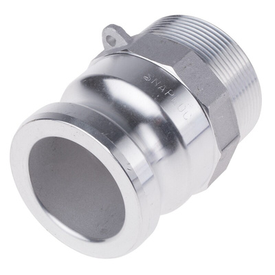 RS PRO Hose Connector, Straight Cam & Groove Adaptor, BSP 2in 2in ID, 17 bar