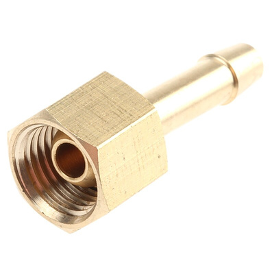 RS PRO Hose Connector Hose Tail Adaptor, BSP 1/4in 1/4in ID