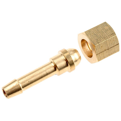 RS PRO Hose Connector Hose Tail Adaptor, BSP 1/4in 1/4in ID