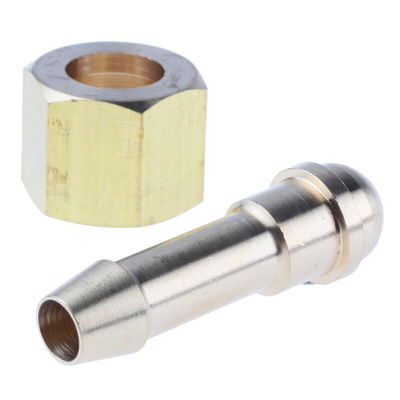 RS PRO Hose Connector Hose Tail Adaptor, BSP 3/8in 3/8in ID