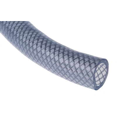 RS PRO Hose Pipe, PVC, 19mm ID, 24mm OD, Clear, 25m