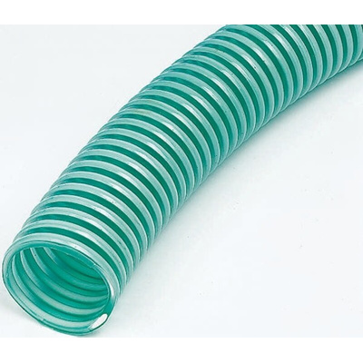 RS PRO Green PVC Reinforced Flexible Ducting, 5m, 220mm Bend Radius