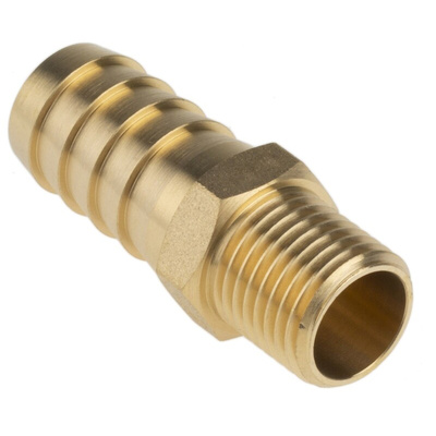 RS PRO Hose Connector Hose Tail Adaptor, G 1/4in 1/2in ID