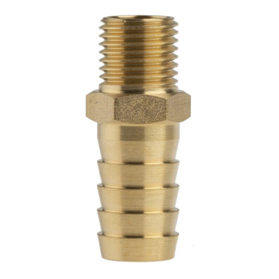 RS PRO Hose Connector Hose Tail Adaptor, G 1/4in 1/2in ID