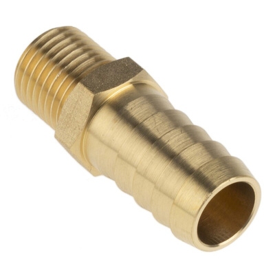 RS PRO Hose Connector Hose Tail Adaptor, G 1/4in 1/2in ID