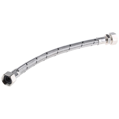 RS PRO Hose Assembly, Female BSP 1/2in to Compression 15mm, 15 bar, 300mm Long