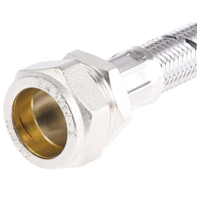 RS PRO Hose Assembly, Female BSP 3/4in to Compression 22mm, 15 bar, 300mm Long