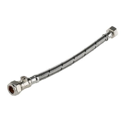 RS PRO Hose Assembly, Female BSP 1/2in to Compression 15mm, 15 bar, 300mm Long