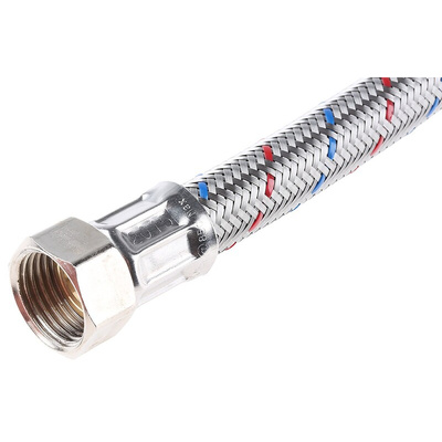 RS PRO Hose Assembly, Female BSP 1/2in to Compression 15mm, 15 bar, 300mm Long