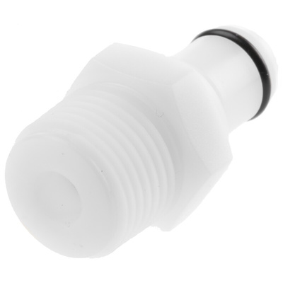 Colder Products Hose Connector, Straight Threaded Coupling, NPT 3/8in, 8.3 bar