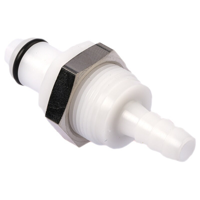 Colder Products Hose Connector, Straight Threaded Coupling 1/4in ID, 8.3 bar