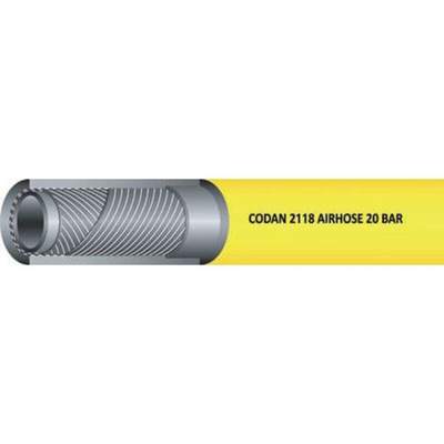 RS PRO Hose Pipe, EPDM, SBR, 12.5mm ID, 22.5mm OD, Yellow, 25m