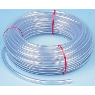 RS PRO Hose Pipe, PVC, 19mm ID, 25mm OD, Clear, 25m