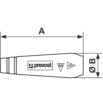 PREVOST 110mm Long Hose Protector, 17 → 20mm Hose Size Compatibility