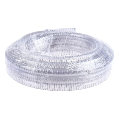 RS PRO Flexible Tubing, PVC, 19mm ID, 26mm OD, Clear, 10m